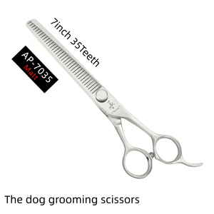 Tijeras Profesionales para Peluquería Canina AP-7035, Tipo Chunker, OEM, para Pelaje Completo, Acero Inoxidable Japonés, YONGHE CHENG - Product Image 4