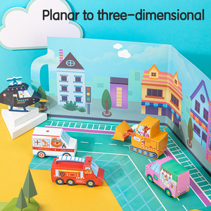 Gastronomia EH784 3D animale tridimensionale Origami libro fatto a mano per <span class=keywords><strong>bambini</strong></span> borsa materiale speciale per la scuola materna giocattoli di <span class=keywords><strong>3</strong></span> <span class=keywords><strong>anni</strong></span> - Product Image 4