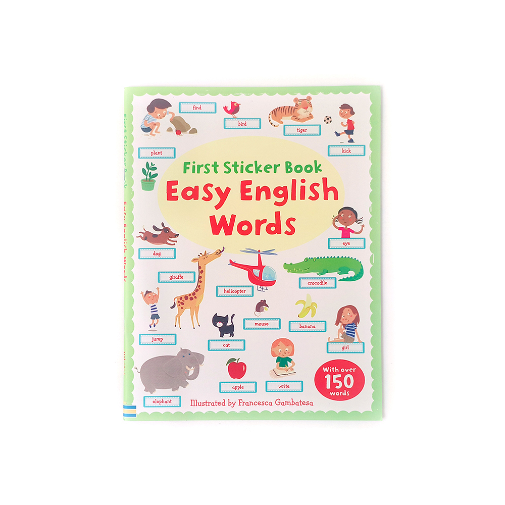 Parole inglesi facili in colori misti