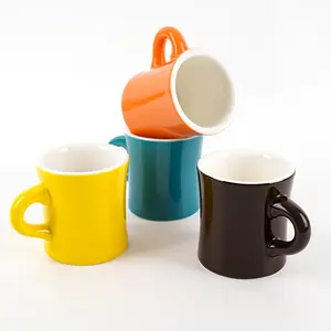 Small Batch Event 350Ml Thick Wall Easy To Clean Ceramic Coffee Mug With Small-Waist Design