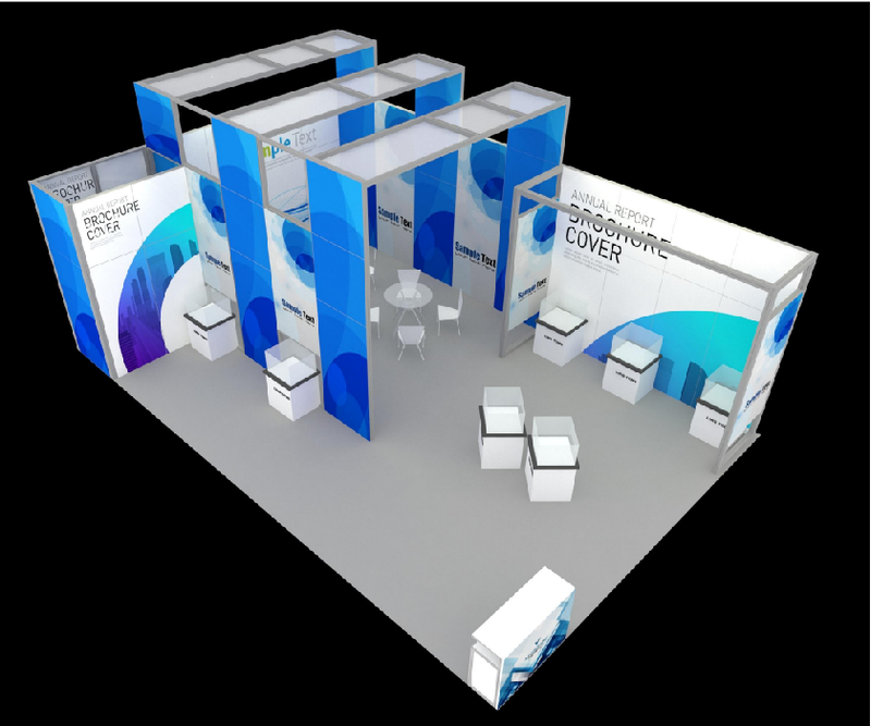 Customized Single Carton Portable Tradeshow Display