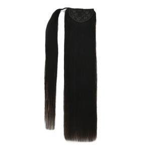 K.SWIGS Extensions de cheveux à clipser en queue de cheval, cheveux humains Remy, dentelle chinoise, lisses et soyeux, sans pointes fourchues, faciles à porter, vente chaude - Product Image 1