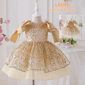 <span class=keywords><strong>Robe</strong></span> de bébé à paillettes MQATZ, design inspiré de la royauté, princesse pour les filles, fêtes d'anniversaire, célébration festive, L6080 - Product Image 6