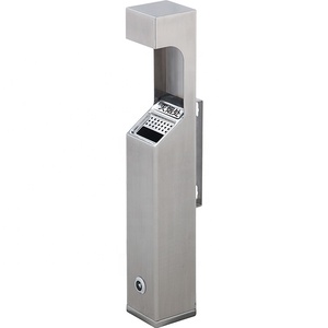 Factory Price Ashtray Trash Can Metal Bin For Hotel Plaza Mall Smoking Areas