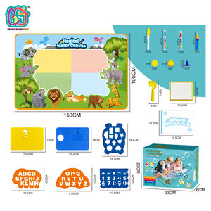 魔法水画垫着色涂鸦可重复使用魔法笔蒙特梭利绘画板教育玩具儿童 - Product Image 2