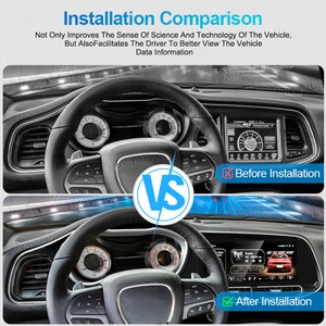 NaviHua pour Dodge Challenger SRT Hellcat 10-2023 Lecteur DVD de voiture Android Radio de voiture GPS Navigation Multimédia Autoradio - Product Image 5