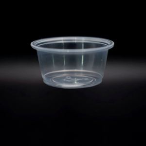 Portion Sauce 2 Oz Disposable Pet <b>Lids</b> for Samples Plastic Black/Clear High Quality New Condiment Cups - Product Image 6
