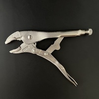 Pince à mâchoires courbées professionnelle avec verrous à levier, qualité DIY, matériau CR-MO, réglable 0-55mm, 10 #   Taille
