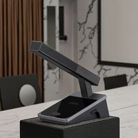 Unité de chaise de conférence numérique comprenant un logiciel avec gain de microphone indépendant