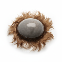 Prothèse capillaire indienne Remy pour femme, couleur naturelle, base en peau 0.08, densité 120%, style lisse, faite à la main