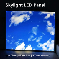 Panel Lampu Langit-langit LED 2D/3D Printing 2X2FT 2X4FT Terpasang di Langit-langit Bebas Kedip Garansi 5 Tahun Putih 6000K Cahaya Siang untuk Yoga