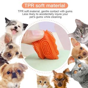 Fábrica al por mayor logotipo personalizado gato cepillo de dientes mascota dedo cepillo perro dedo cepillo de dientes - Product Image 4