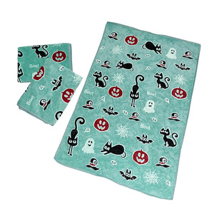 Toalla de microfibra que brilla en la oscuridad, 40x60cm, regalo luminoso de Halloween, decoración rectangular para interiores - Product Image 2