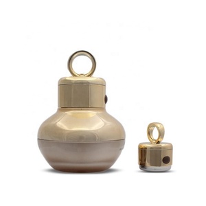 โรงงานขายส่ง OEM ขวดครีมพลาสติกสีโรสโกลด์แบบสั่น 30 กรัม 50 กรัม ขวดครีมบำรุงผิวทรงกลม บรรจุภัณฑ์เครื่องสำอางเปล่า - Product Image 4