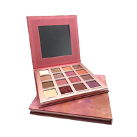 26mm 16 Pan Palette Benutzer definiertes Logo Private Label Wasserdichtes mattes quadratisches Make-up Lidschatten Trockenes Auge Halal Certified Cosmetics Metal
