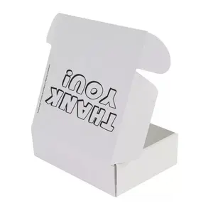 定制Deboss标志瓦楞纸飞机邮件箱折叠纸小大尺寸纸礼品盒包装