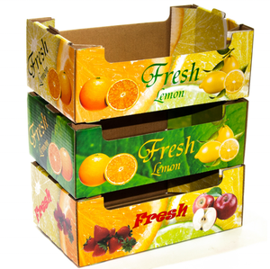 Professional fruit packaging color box supermarket fruit display color box exquisite corrugated fruit gift box