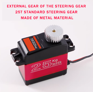 Engranaje Exterior Metálico <span class=keywords><strong>DSSERVO</strong></span> para Servo 25T, Engranaje Exterior Estándar con Paso de 0.5 para Accesorios de Servo de Robots y Modelos de Aviones - Product Image 2