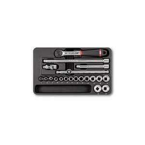 USAG - U05190746 <b>Ratchet</b> set, hexagonal <b>sockets</b> and inserts (20 pcs.) - EAN 8001150028571 INDUSTRIAL MAINTENANCE - Product Image 1