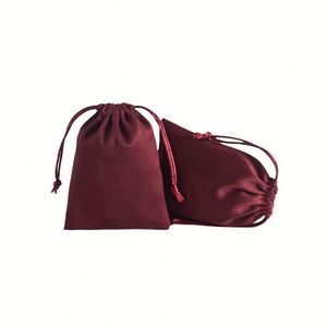 Pochette d'emballage en velours avec cordon de serrage 5x7cm pour bijoux et accessoires, prête à l'emploi, vente en gros, prix abordable, du fabricant chinois CSMD - Product Image 2