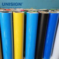Vinilo de Corte de Color PVC de Durabilidad Exterior de 1 a 3 Años, Rollo de Vinilo de 1.22/0.61*50m, Venta al por Mayor UNISIGN
