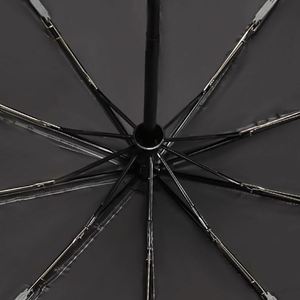Parapluies de mariage fonctionnels pour l'extérieur avec garantie de satisfaction, parapluie pliable en 3 sections avec crochet pour sac - Product Image 6