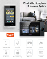 Panneau de commande intelligent de 10 pouces écran tactile domestique multifonctionnel Zigbee Gateway peut être connecté à 4 haut-parleurs de musique de fond