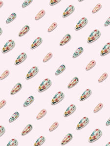 24 <span class=keywords><strong>Uñas</strong></span> Postizas de Alta Calidad con Diseño de Cobertura Completa, Patrón Clásico de <span class=keywords><strong>Flores</strong></span> en <span class=keywords><strong>Acuarela</strong></span>, Fabricante Mayorista - Product Image 5