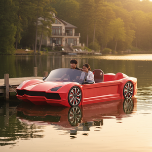 Nouveau design bateau électrique en plastique Meierya en forme de <span class=keywords><strong>Lamborghini</strong></span> pour parc aquatique et divertissement - Product Image 2