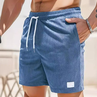 Shorts de plage en gros pour hommes, personnalisables avec logo, couleur unie, respirants, anti-sable, légers