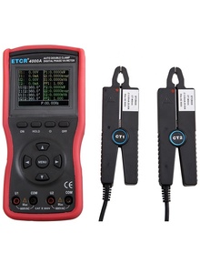 Compteur de puissance numérique triphasé/monophasé de type pince haute précision bibo ETCR4000A, dispositif de mesure intelligent à double pince - Product Image 2