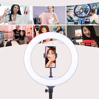 Lampu Ring swafoto 26cm 10 ", lampu pengisi Studio untuk siaran langsung, daya Usb fleksibel siaran langsung LED