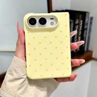 Nouvelle coque de téléphone mignonne et colorée à motif cœur pour iPhone Duo 18, protection intégrale antichoc en PC rigide, coque pliable