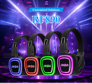 Meilleurs écouteurs pour disco silencieux RF890, design pliable, son haute fidélité, système DJ complet pour les événements et la location - Product Image 5