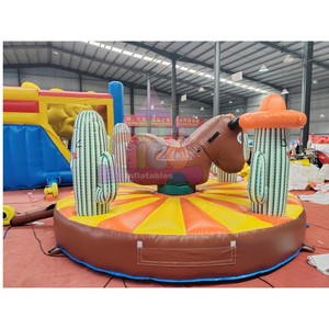 Toro mécanique gonflable à thème cactus pour rodéo western, jeu de cowboy, pour fêtes de carnaval western et <span class=keywords><strong>location</strong></span> commerciale - Product Image 5