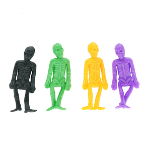 Halloween Squelette Homme Décompressé Doux TPR Jouets avec Lumineux pour Enfants Hallowmas Pratique Blague Jouets - Product Image 3