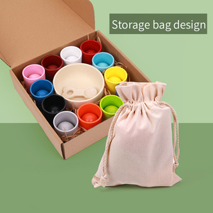 Palline per bambini in tazze gioco di Sorter in legno 12 palline 40 mm età del bambino <span class=keywords><strong>1</strong></span> + anni altri <span class=keywords><strong>giochi</strong></span> di imitazione e giocattoli educativi in età prescolare 2022 - Product Image 4