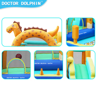 En stock : Château gonflable pour enfants avec toboggan, en tissu Oxford, pour la maison, le jardin, les fêtes intérieures et extérieures.
