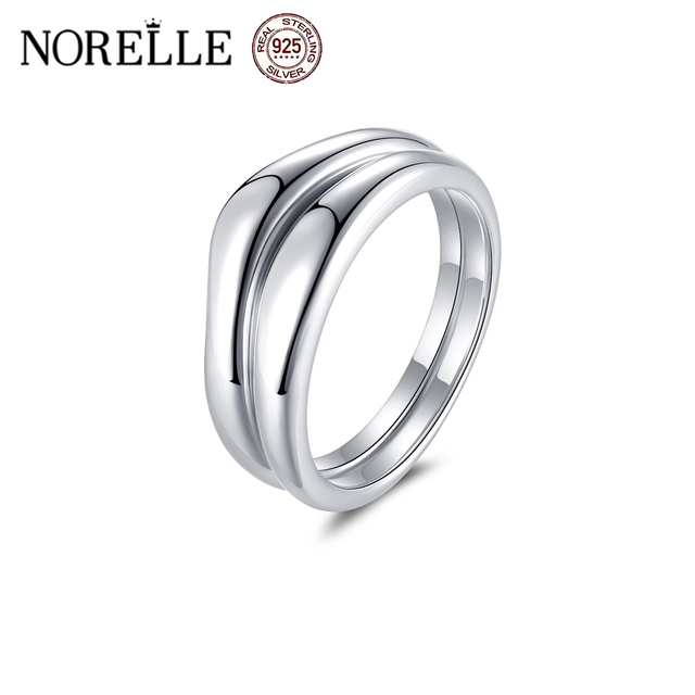 2025 Trendy 925 Silver Sterling Simple Ring 18K Gold Plated Circle Ring for Men's Daily Wear & Wedding Birthday Gifts