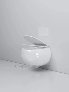 Baño colgado en la pared inodoro <span class=keywords><strong>UF</strong></span> cubierta cisterna oculta inodoro forma de huevo montado en la pared inodoro de cerámica - Product Image 2