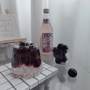 Creative Simulated Grape Sparkling Water Scented Candle High‑Appearance Glass <b>Cup</b> Drink Shape Home Table Decor Gift - Product Image 4