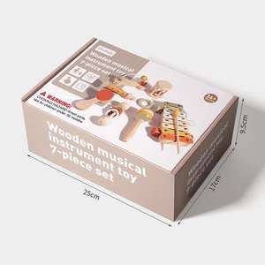 <span class=keywords><strong>Giocattoli</strong></span> di Strumenti Musicali in Legno Educativi per la Prima Infanzia di Grande Successo da 5 e 7 Pezzi, <span class=keywords><strong>Giocattoli</strong></span> Musicali <span class=keywords><strong>Montessori</strong></span> per Bambini e Bambine - Product Image 6