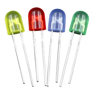 Jstronic lampu Diode pemancaran cahaya LED Oval, 346 546 DIP 3mm 4mm 5mm, lampu merah biru hijau kuning warna putih