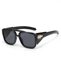 Nouvelles Lunettes de Soleil de Sport à Double Pont UV400 Monture Complète Protection Totale Style Européen et Américain Tendance Homme Femme
