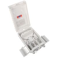 Caja de terminales Ftth de 24 núcleos, caja de distribución de fibra óptica IP65, impermeable, para exteriores, montada en la pared, caja de empalme de fibra óptica OTB FAT