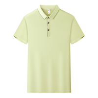 Chemises polo en coton uni pour hommes, manches courtes, respirantes, polos de travail, logo personnalisé, ODM OEM, 240g, polos publicitaires vierges