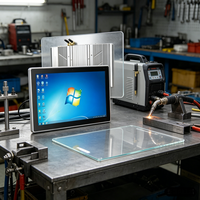 PC industriel robuste RCOMPT personnalisé avec écran tactile capacitif 10 points, tablette Android intégrée, Linux, 7 pouces, 2 To, support VESA