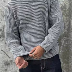 Мужской трикотажный свитер с длинным рукавом - Product Image 3