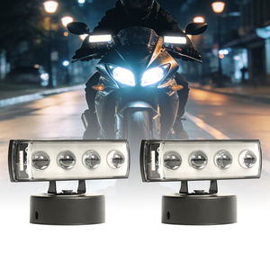 Phare avant de <span class=keywords><strong>moto</strong></span> à LED multi-mode de bonne qualité, en aluminium, avec 4 lentilles, projecteur - Product Image 2