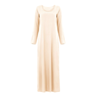 Robe longue maxi Abaya Kaftan décontractée grande taille en maille de polyester à col rond et manches longues pour usage quotidien, vente en gros personnalisée